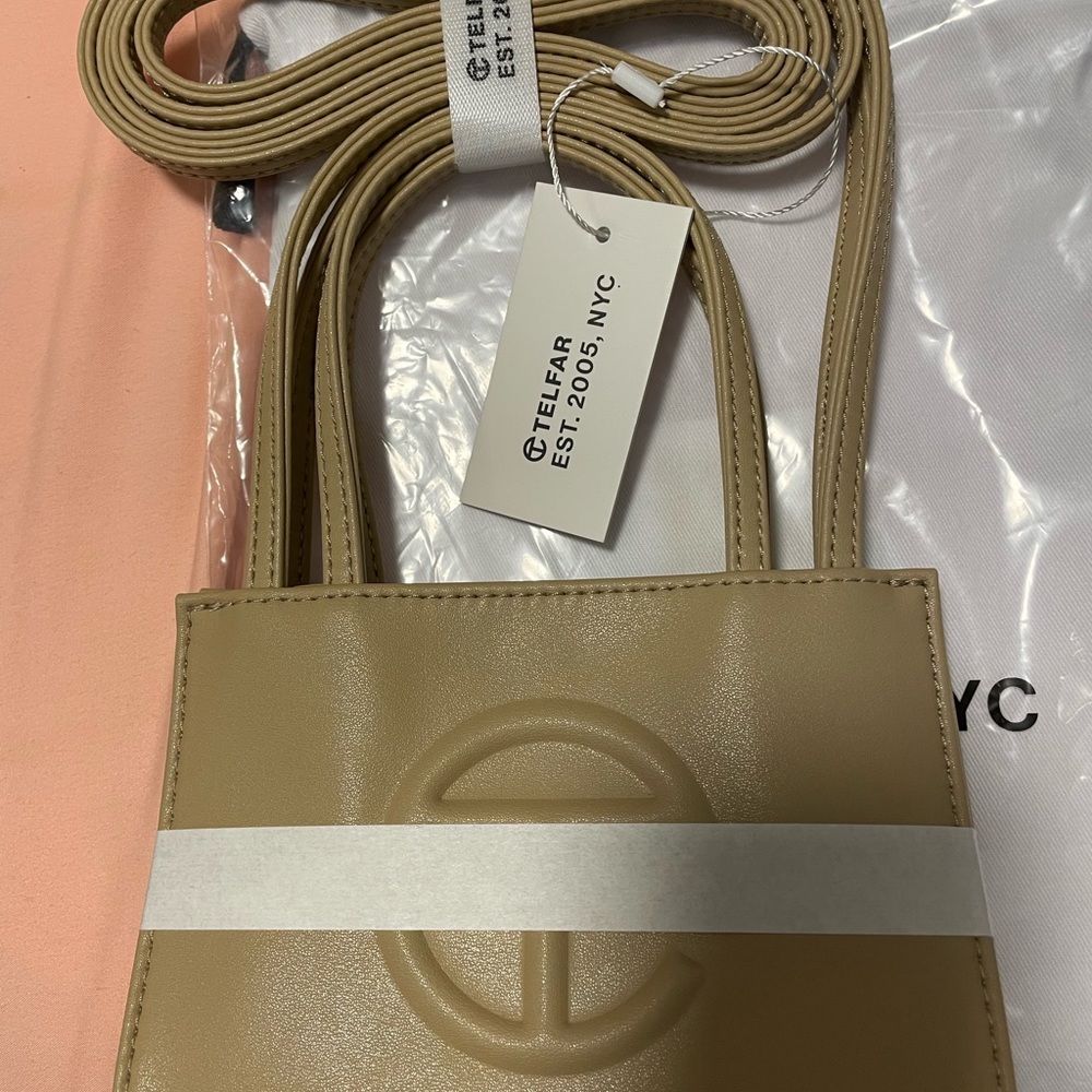 Telfar Small Shopping Bag (Cream)